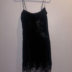 Betsey Johnson Black Lace Chemise